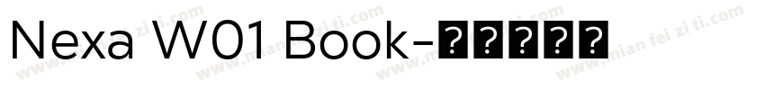 Nexa W01 Book字体转换